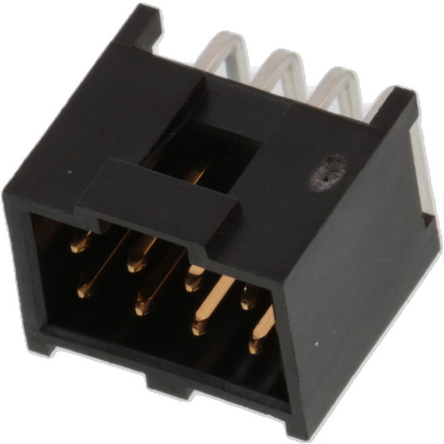 Molex-901303208 Connector Headers and PCB Receptacles Conn Shrouded Header (4 Sides) HDR 8 POS 2.54mm Solder RA Side Entry Thru-Hole C-Grid III Tray