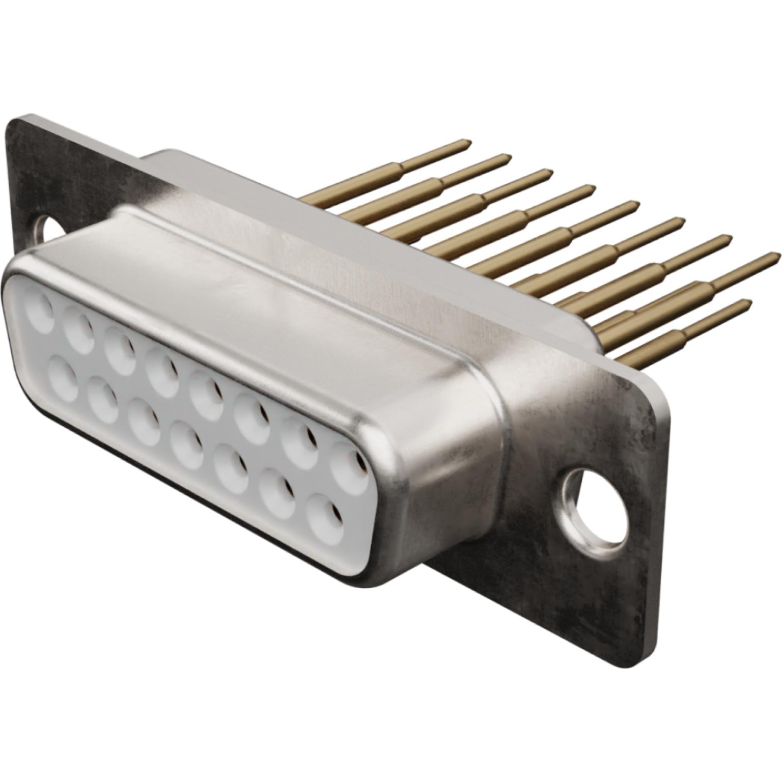 Molex-1731090910 Steckverbinder, D-Sub Conn D-Sub F 15 POS 1.37mm Solder ST Thru-Hole 15 Terminal 1 Port FCT Products Carton