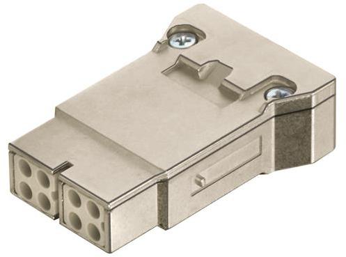 HARTING-09140083121 Conector rectangular Conn Rectangular F 8 POS Crimp ST Cable Mount