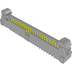Conn Ejector Header HDR 44 POS 2mm Solder ST Top Entry Thru-Hole Tube