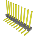 Conn Unshrouded Header HDR 10 POS 2.54mm Solder RA Side Entry Thru-Hole Bulk