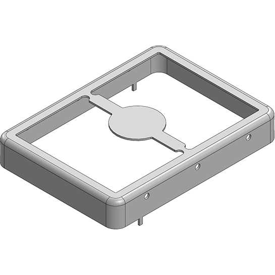 Masach Tech-MS323-20F-NS null 32.3 x 23.8 x 4.7mm Two-piece Drawn-Seamless RF Shield/EMI Shield FRAME (Nickel-Silver)