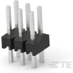 Conn Unshrouded Header HDR 6 POS 2.54mm Solder ST Top Entry Thru-Hole Package