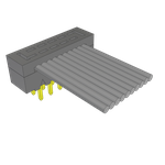 Cable Assembly 0.101m 28AWG 1mm 10 POS IDC Connector M TIGER EYE™ Clamshell