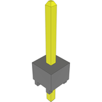 Conn Unshrouded Header HDR 1 POS Solder ST Top Entry Thru-Hole Bulk