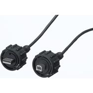 Molex-847320004 Cable Assembly USB Cable Assembly USB 3m Sealed Circular USB 2.0 Type B to Sealed Circular USB 2.0 Type A 4 to 4 POS PL-PL 24-28AWG