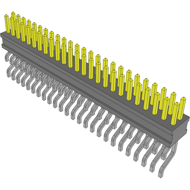 Samtec-FTSH-125-01-F-DH Steckverbinderleisten und Leiterplattenbuchsen Conn Unshrouded Header HDR 50 POS 1.27mm Solder RA Side Entry SMD TIGER CLAW™ Tube