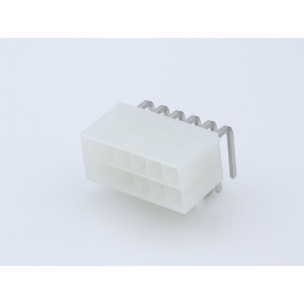 Molex-0050361807 Potenza del connettore Conn Power M 12Power POS 4.2mm Solder RA Thru-Hole 12 Terminal 1 Port Tray