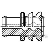 TE Connectivity-368933-1 Accessoires de câble WIRE SEAL FOR JPT (TYPE-II) WHI