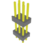 Conn Board Stacker HDR 6 POS 2.54mm Solder ST Top Entry Thru-Hole Bulk