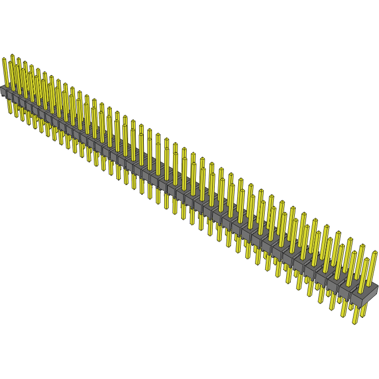 Samtec-TSW-142-25-T-D Embases de raccordement et réceptacles PCB Conn Unshrouded Header HDR 84 POS 2.54mm Solder ST Top Entry Thru-Hole Bulk