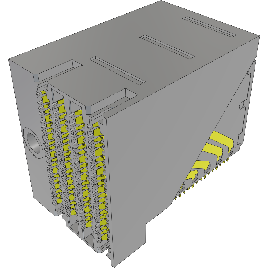 Samtec-EBTF-6-08-2.0-S-RA-1-L Blackplane del conector Connector Backplane HDR 96 2mm Press Fit Right Angle Through Hole