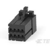 TE Connectivity-1-1318119-4 Einzeladersteckverbinder, Gehäuse Conn Housing RCP 8 POS 2.5mm Crimp ST Cable Mount Black Bag