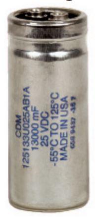 Illinois Capacitor-125173U015AA1B Kondensator, Aluminium Cap Aluminum 17000uF 15V -10% to 75% (34.93 X 53.98mm) 0.019 Ohm 15200mA 5000 hr