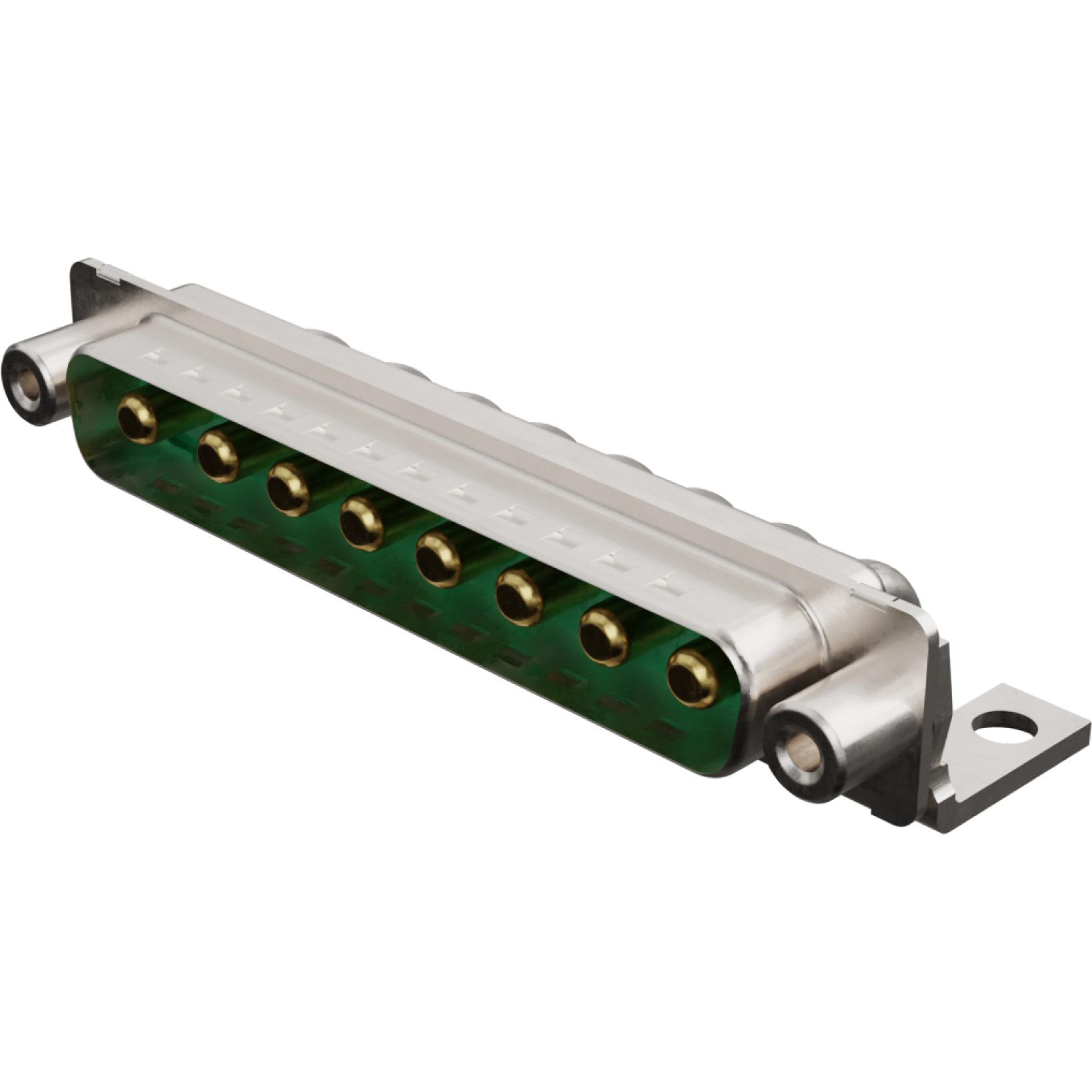 Molex-1731070375 Connector D-Subminiature Conn Combo D-Sub M 8Power POS 6.35mm Solder RA Thru-Hole 8 Terminal 1 Port Carton