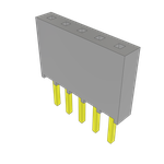 Conn Socket Strip SKT 5 POS 2.54mm Solder ST Top Entry Thru-Hole Bulk
