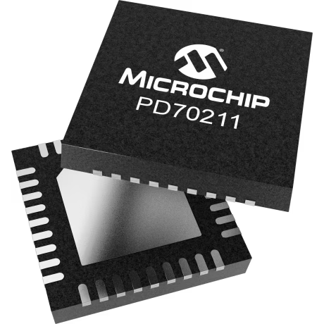 Microchip Technology-PD70211ILQ-TR Power Over Ethernet - PoE Controllers Power Over Ethernet PD Controller 57V 95W 36-Pin MLPQ EP
