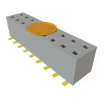 Conn Socket Strip SKT 18 POS 2mm Solder ST Bottom Entry SMD Tube