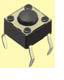 knitter-switch-TS 61 N Switch Tactile Switch Tactile N.O. SPST Round Button PC Pins 0.05A 12VDC 1.6N Thru-Hole
