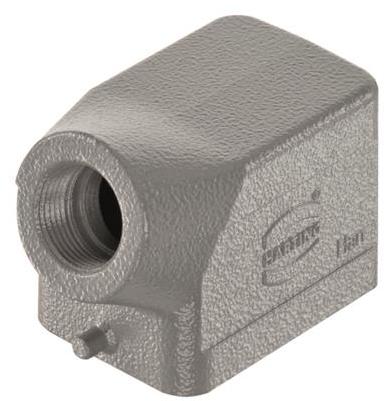 HARTING-09300061540 Schrumpfbalgenadapter Hood 90° 6B Shell Size Powder Die Cast Aluminum Single Lock Han®