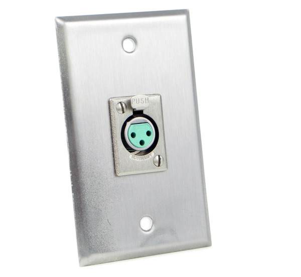 Switchcraft-G3MS Steckverbinder, rund Conn XLR Connector M 3 POS ST Wall Mount 3 Terminal 1 Port