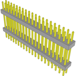 Conn Board Stacker HDR 40 POS 2mm Solder ST Top Entry Thru-Hole Bulk