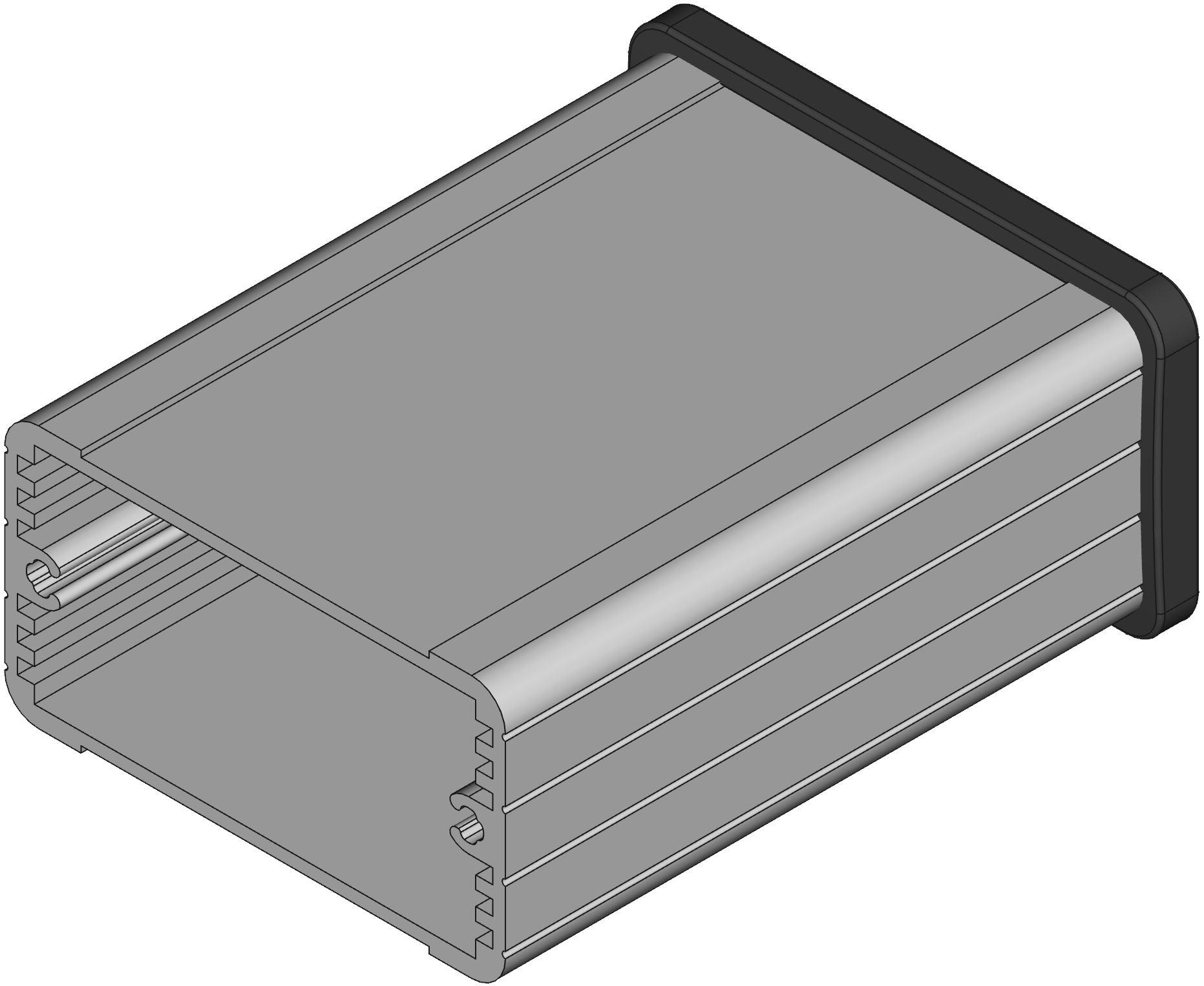 Hammond Manufacturing-1457C801 Clear Anodized Aluminum Wall Mount Watertight Enclosure