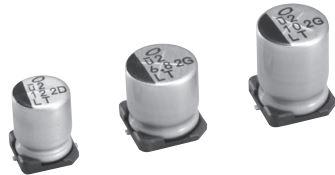 Nichicon-ULT2E150MNL1GS Kondensator, Aluminium Cap Aluminum Lytic 15uF 250V 20% (10 X 10mm) SMD 0.045A 2000h 125°C T/R Automotive AEC-Q200