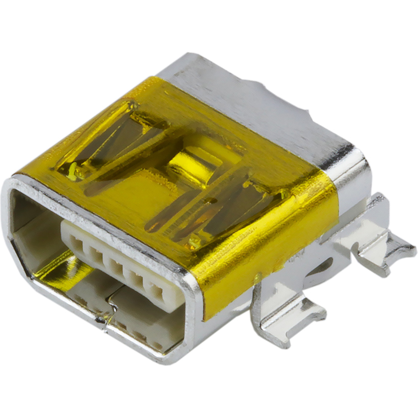 Molex-0678038020 Connector USB Conn Mini USB 2.0 Type AB RCP 5 POS 0.8mm Solder RA SMD 5 Terminal 1 Port T/R