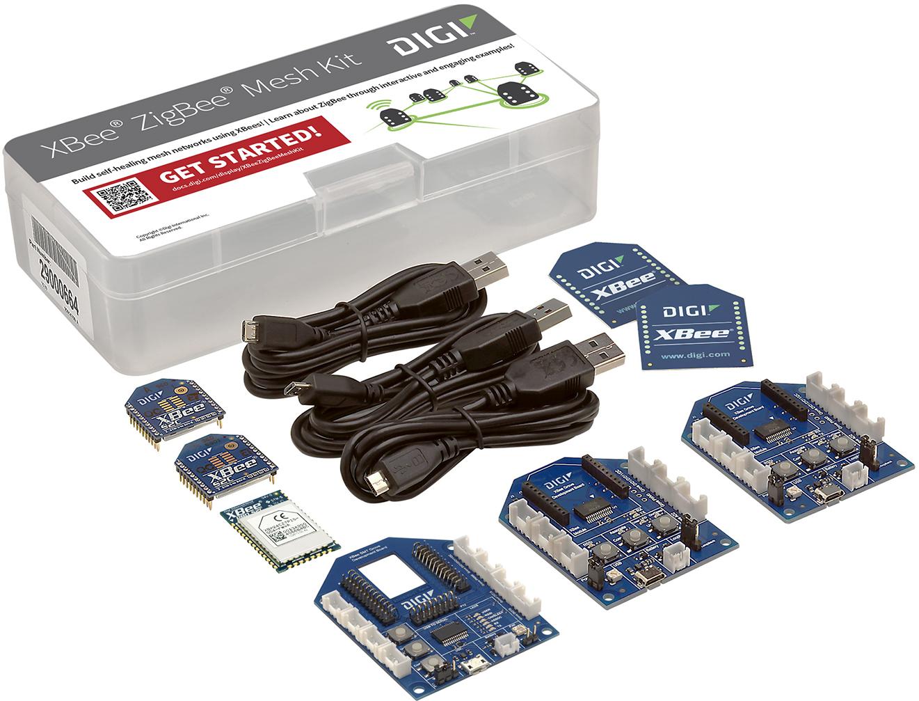 Digi International-XKB2-Z7T-WZM Placas y kits de desarrollo inalámbricos/RF 802.15.4 LR-WPAN Development Kit