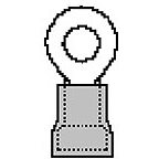 Molex-19073-0007 Connector Terminals Ring Tongue Terminal 18-22AWG Copper Red 18mm Tin Avikrimp™ Carton
