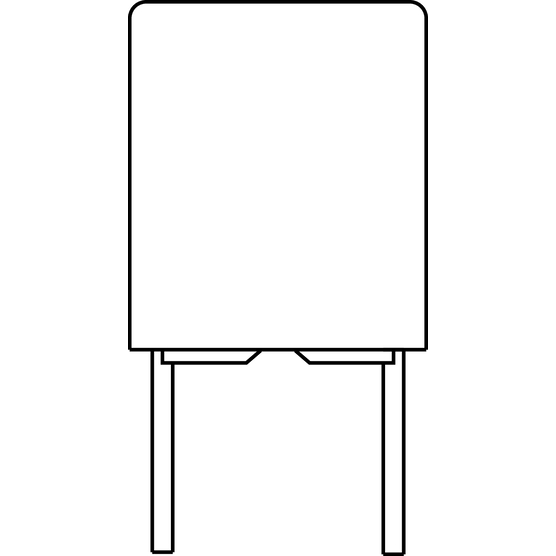 Vishay-BFC247075224 Kondensator, Kunststofffilm Cap Film 0.22uF 63V PET 10% (7.2 X 3.5 X 8mm) Radial Wound 5mm 125°C Ammo