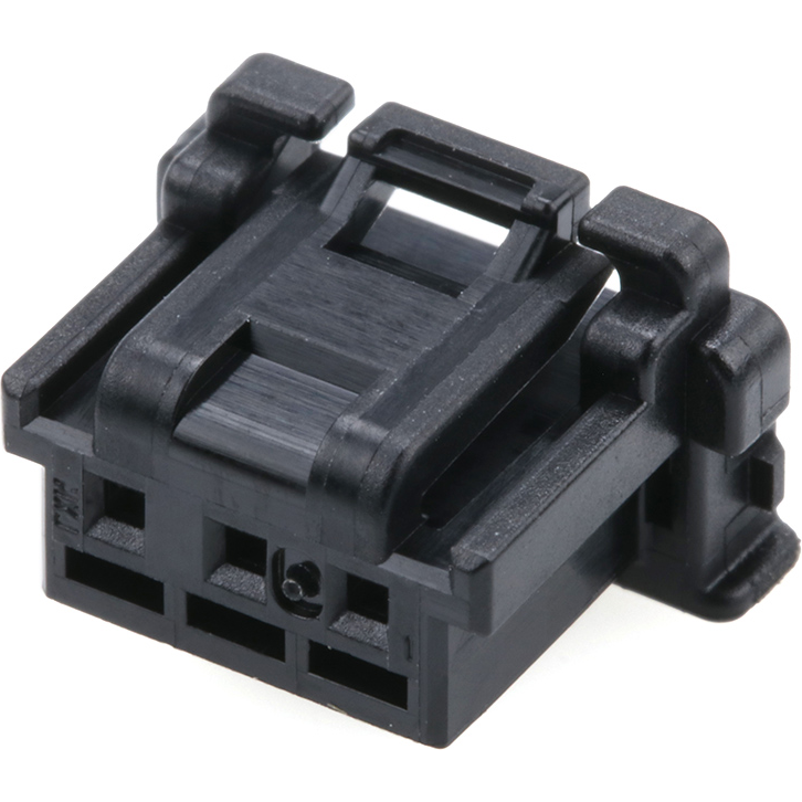 Molex-5051510300 Einzeladersteckverbinder, Gehäuse Conn Housing RCP 3 POS 2mm Crimp ST Cable Mount Black DuraClik Bag