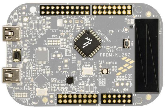 NXP Semiconductors-X-FRDM-KL26Z Cartes et kits de développement de systèmes intégrés MKL26Z128VLH4 Microcontroller Development Board 48MHz CPU 16KB RAM 128KB Flash