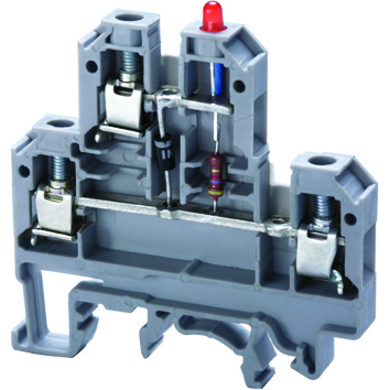 Altech Corporation-CDL4U(E)LD2 Steckverbinder, Klemmenblöcke Conn Diode Terminal Block 3 POS Screw DIN Rail 35A