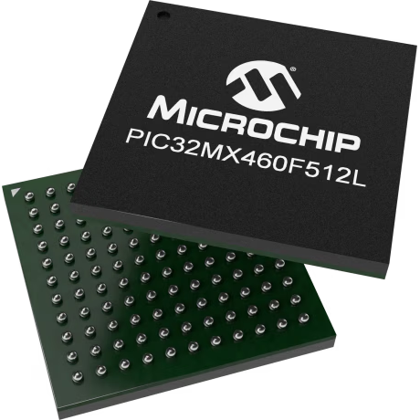 Microchip Technology-PIC32MX460F512L-80V/BG Microcontrollers - MCUs MCU 32-bit MIPS32 M4K RISC 512KB Flash 2.5V/3.3V 121-Pin TFBGA Tray