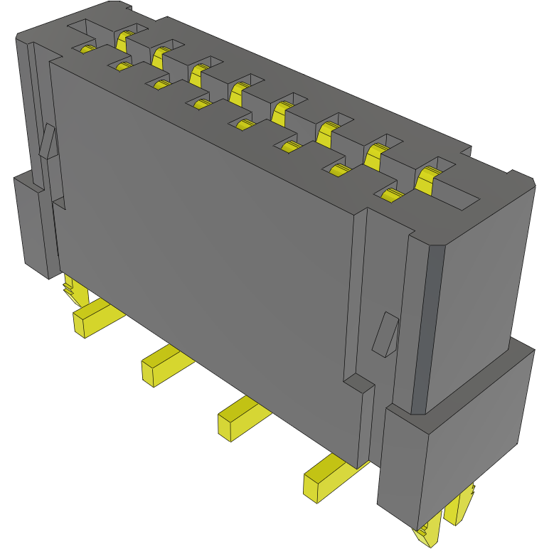 Samtec-FC1-08-01-T-LC FFC-FPC 连接器 Conn FFC Connector SKT 8 POS 1mm Solder ST SMD Tube