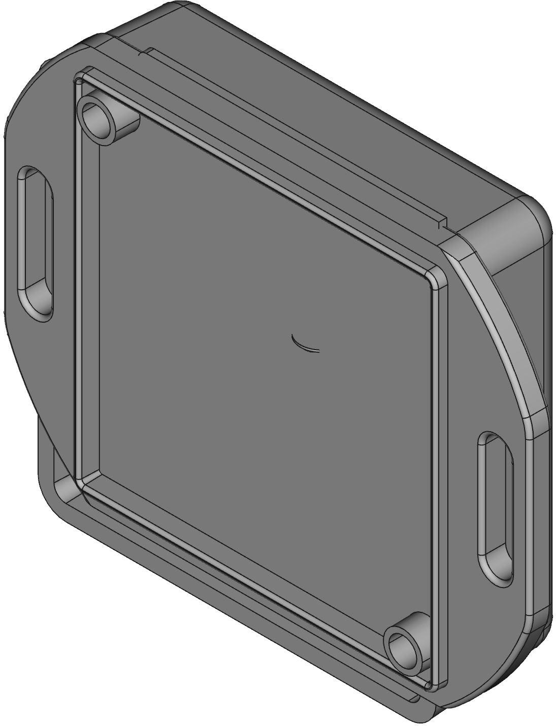 Hammond Manufacturing-1551RFLBK Kästen, Gehäuse und Gestelle Black Acrylonitrile Butadiene Styrene Flange Mount Hand Held Enclosure