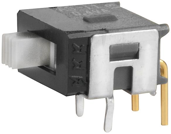 NKK Switches-AS11AH Switch Slide Switch Slide ON None OFF SPST Side Slide 0.1A 28VAC 28VDC 0.4VA 50000Cycles PC Pins Bracket Mount/Through Hole
