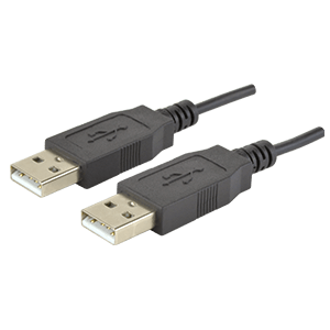 Same Sky (formerly CUI Devices)-CBLT-UA-UA-1 Cable Assembly USB Cable Assembly 1m USB 2.0 Type A to USB 2.0 Type A 4 to 4 POS M-M 28AWG