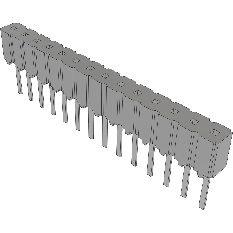 Samtec-CES-114-02-S-S Steckverbinderleisten und Leiterplattenbuchsen Conn Socket Strip SKT 14 POS 2.54mm Solder ST Top Entry Thru-Hole Tube