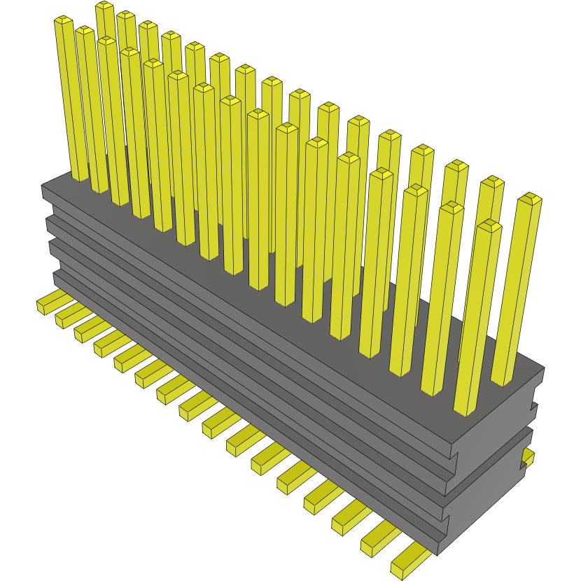 Samtec-AW-16-03-G-D-135-170 Steckverbinderleisten und Leiterplattenbuchsen Conn Board Stacker HDR 32 POS 0.8mm Solder ST Top Entry SMD Tube