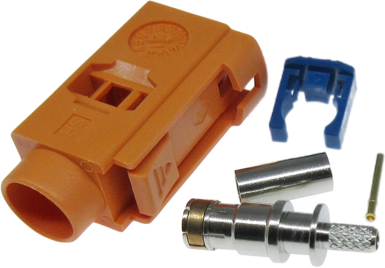 ADAM TECH-RF55-34H-T-02-50-SH Conector RF Conn SMB 0Hz to 4GHz 50Ohm Crimp ST Cable Mount F Gold Bag