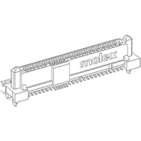 Molex-78784-0001 Raccordement SCSI Conn SAS RCP 15Power/53Signal POS 0.8mm/1.27mm Solder ST SMD 68 Terminal 1 Port T/R