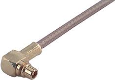 HUBER+SUHNER-16_MMCX-50-1-1/111_OH RF-Steckverbinder Conn MMCX 0Hz to 6GHz 50Ohm Solder RA Cable Mount PL Gold Bulk