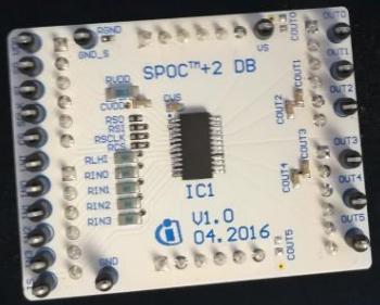 Infineon Technologies AG-SPOC2DBBTS710336ESATOBO1 Cartes et kits de développement de gestion de la puissance Multi Channel SPI High-Side Power Controller Demo Board