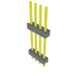 Conn Board Stacker HDR 4 POS 2.54mm Solder ST Top Entry Thru-Hole Bulk