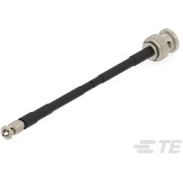 TE Connectivity-2483406-1 Kabelbaugruppen Koaxial CABLE ASSEMBLY BNC PLUG STRAIGHT TO HIGH-DENSITY BNC PLUG STRAIGHT, 1694A, 6" (152.40 mm)