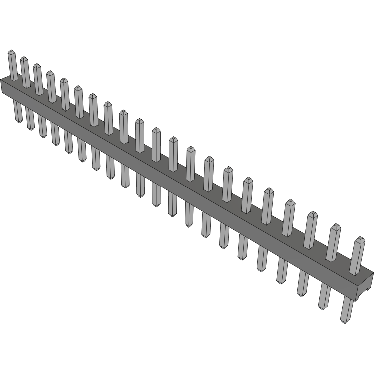 Samtec-TMM-121-01-T-S Embases de raccordement et réceptacles PCB Conn Unshrouded Header HDR 21 POS 2mm Solder ST Top Entry Thru-Hole Bulk