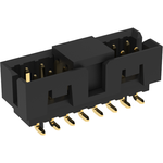 Board mount - Header Plug - Box Header 2.0mm Pitch STR,SMT,2x3PIN,15U GOLD,NY4T,W/LOCATION POST,TR,W/CAP